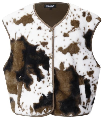 Woven Polyester Fiber Women's Vest Casual Solid Color Fall/Winter