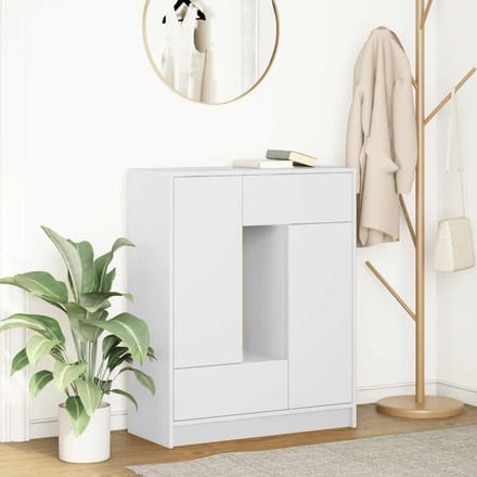 vidaXL - Dressoir - met - lades - en - deuren - 73x31x90 - cm - wit