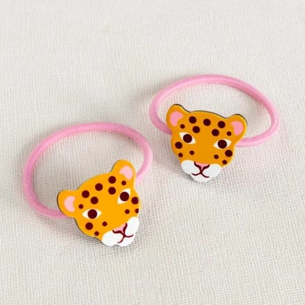 haarelastiek Rex London Wild Wonders Leopard (x2)