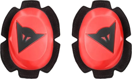Motor Knie Beschermers Slider Fluorescerend Rood/Zwart - Universele Motoraccessoire