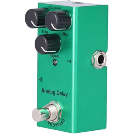 Gitaareffectpedaal Mini True Bypass Analoge Delay Draagbaar Aluminiumlegering DC 9V JDF‑10 black