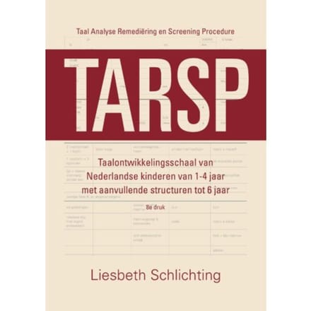 Tarsp - Taal Analyse Remediëring En Screening Procedure - Liesbeth Schlichting