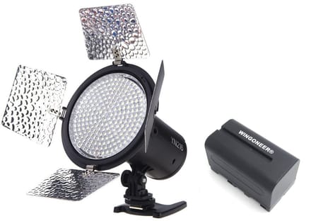 Dailygoody - Pro LED Videolamp - Kleurtemperatuur 3200K-5500K - Ideaal voor Videoproducties - Compact formaat - Inclusief ba...