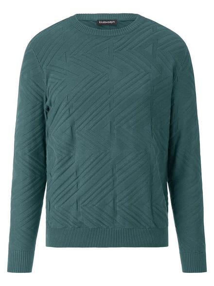 Trui ronde hals Van Louis Sayn turquoise