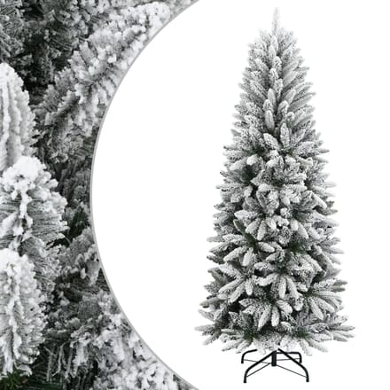 vidaXL - Kerstbomen - Warmwit - PVC - en - plastic - en - staal - en - PE
