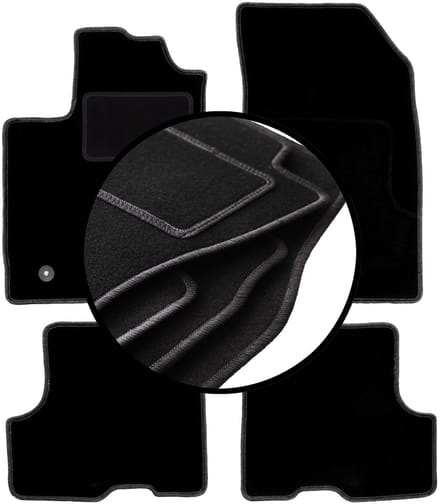 Complete set veloursmatten voor: Dacia Duster II 4WD SUV (2018-)
