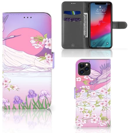 Apple iPhone 11 Pro Max Telefoonhoesje met Pasjes Bird Flying