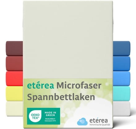 etérea Microvezel Jersey Hoeslaken 90x200-100x200 cm Naturel