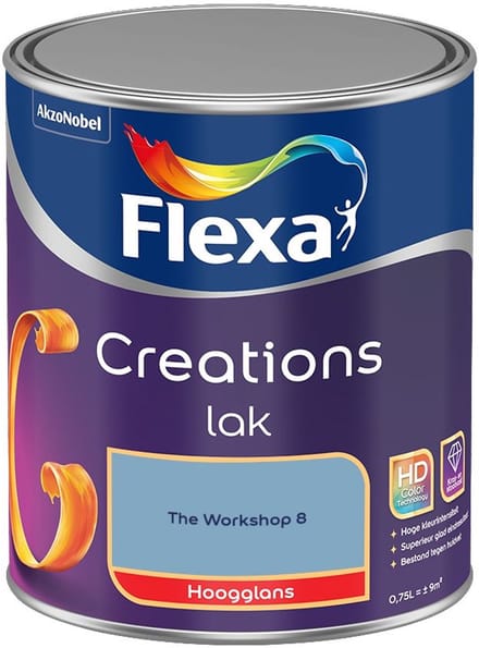 Flexa - Creations Lak Hoogglans - The Workshop 8 - Mengverf - 750 Ml