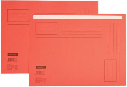 Vouwmap Ongelijk A4 Huismerk Rood