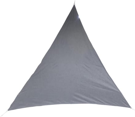 Premium kwaliteit schaduwdoek/zonnescherm Shae driehoek grijs - 4 x 4 x 4 meter - Terras/tuin zonwering