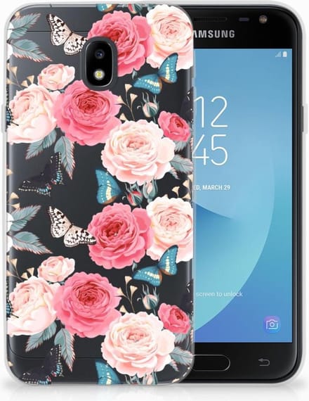Samsung Galaxy J3 2017 TPU Case Butterfly Roses