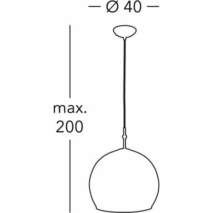 Kolarz Luna hanglamp, Ø 40 cm, crèmekleurig, glas