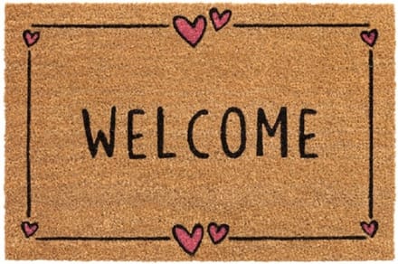 Dream-Living Eco kokos deurmat welcome 60 x 40 cm