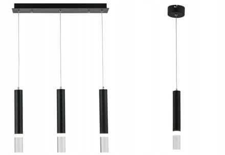 Reality Gwen Hanglamp - Zwart LED 5W Neutraal Wit 350lm