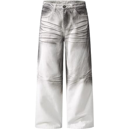 Jeans Heren en Dames Koppels Do Old Wide-leg Drape Broek L gray
