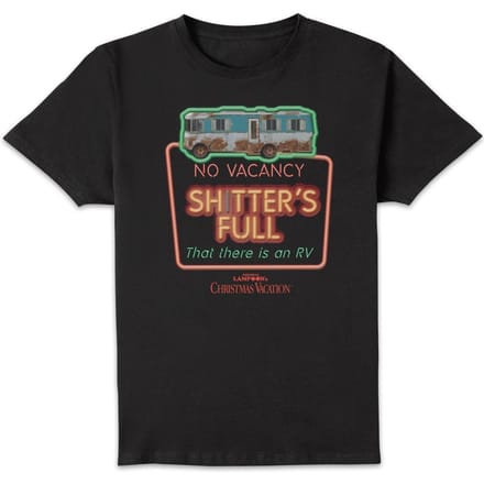 National Lampoon No Vacancy Men's Christmas T-Shirt - Black - M