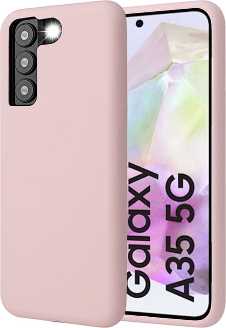 Hoesje geschikt voor Samsung Galaxy A35 - Mat Back Case Roze