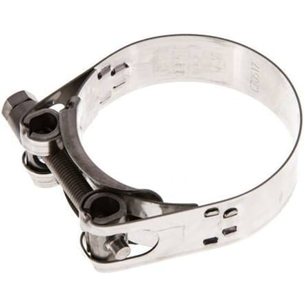 59 - 63 mm Slangklem van Rvs 304 met een 20 mm band - Norma