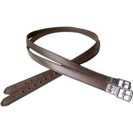 Dy'on Premium Zachte Lederen Stijgbeugelriem 145cm Bruin