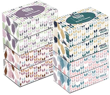 Premium gezichtsweefsels - 8 dozen met 230 zachte en duurzame weefsels