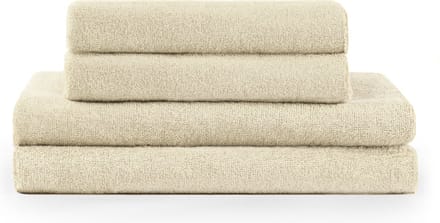 Blumtal Terry Handdoeken Set - 2 x Baddoek & 2 x Handdoek: Zand