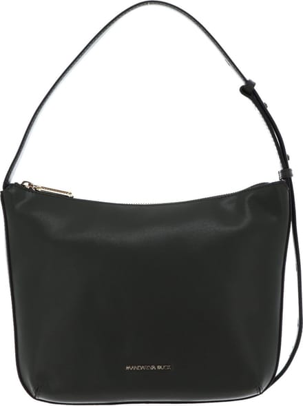 MANDARINA DUCK Leren Schoudertas Luna Hobo Small Military Olive Groene