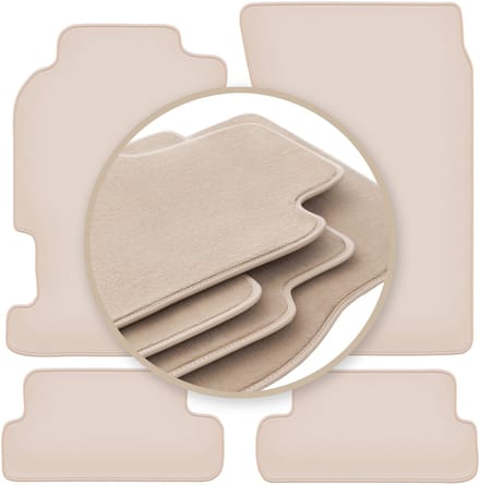 PREMIUM beige vloermatten voor: Honda Prelude V coupé 1996-2001