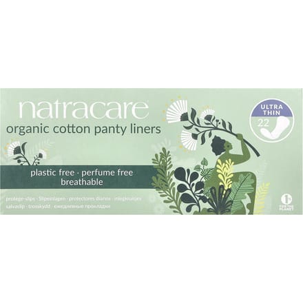 Natracare, Biologische Katoenen Inlegkruisjes, Ultradun, 22 Stuks beige
