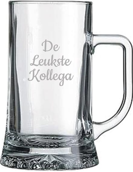Gegraveerde bierpul 50cl De Leukste Kollega
