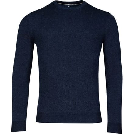 Baileys Trui Crew Neck Allover Plated 2-Tone Jacquard Navy / male