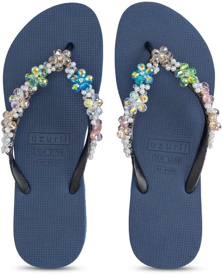 Uzurii | Teenslippers | Dames | Marineblauw | Maat 37/38