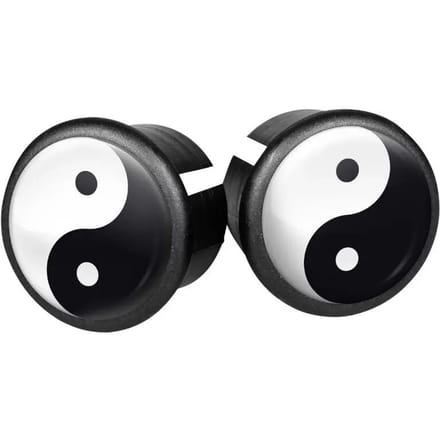 Set van 2 stuurkappen voor racefietsen Velox Doming Ying Yang