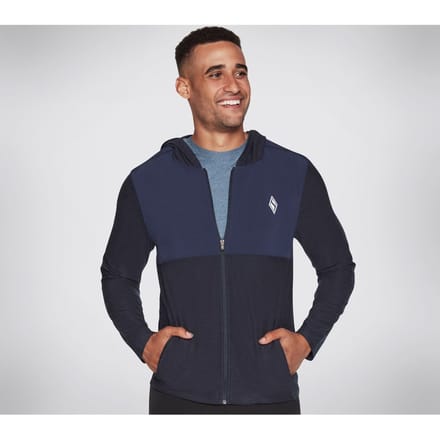 Skechers Performance Skech-Knits Ultra Go Lite Vol Polyester Heren Blauwe Hoodie