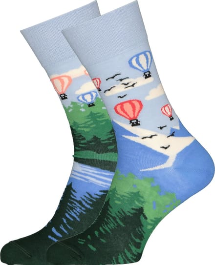 Many Mornings unisex sokken Adventure Balloon - Unisex - Maat: 43 - 46