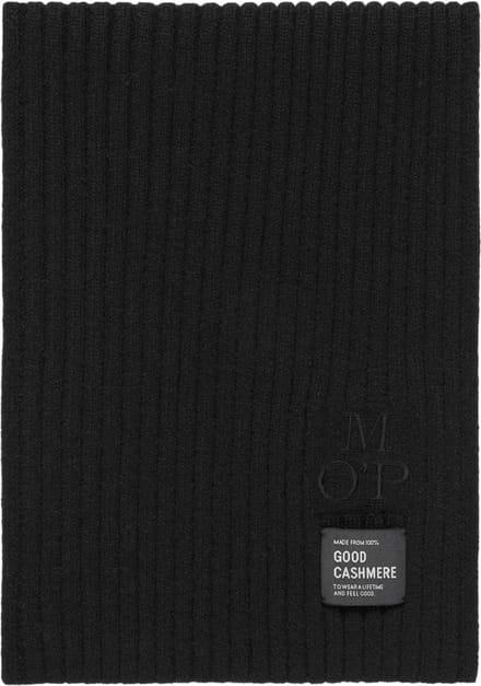 Marc O'Polo Sjaal Knitted Scarf Black Zwart