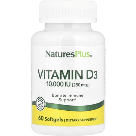 Vitamine D3, 250Mcg (10.000 IE), 60 softgels