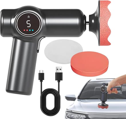 Draagbare Polijstmachine - Detailing Machine - Lak Herstellen - Accu Gestuurd - 2 Snelheden - Zwart