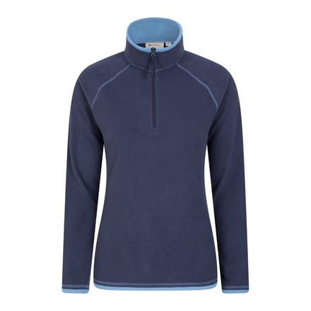 Mountain Warehouse Dames/Dames Montana Half Zip Fleece Top (Marine)
