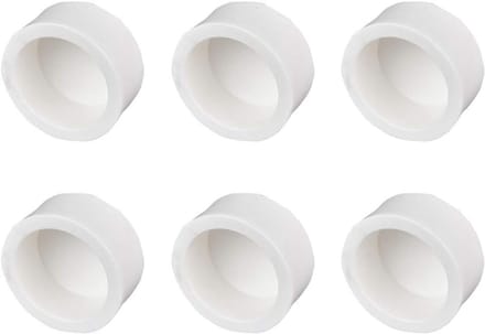 Solidchoice - PVC Waterpijp Kap voor 25 mm Buizen, Set van 6