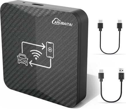Draadloze 2-in-1 Carplay en Android Auto Adapter - Converteer Bekabeld naar Draadloos met 5GHz WiFi