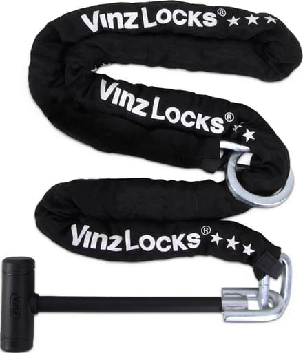 VINZ Ophir SCM Kettingslot / Bootslot 200cm - Goedgekeurd Verzekering - 2 meter Lang