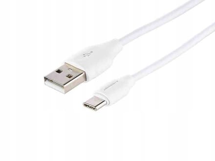 USB naar USB-C Laad- en Synchronisatiekabel, 100cm, Wit