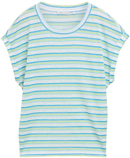 Tom Tailor Denim - T-shirt met gestreept patroon - Maat XS - light multicolor stripe