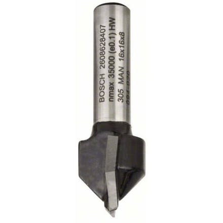 Bosch Accessories 2608628407 Groeffrees Hardmetaal Lengte 45 mm Afmeting, Ø 16 mm Schachtdiameter 8 mm