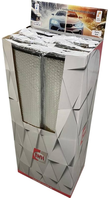IWH Voorruitfolie Voor- en zijruitbescherming (l x b x h) 200 cm x 70 cm x 700 mm Auto Zilver
