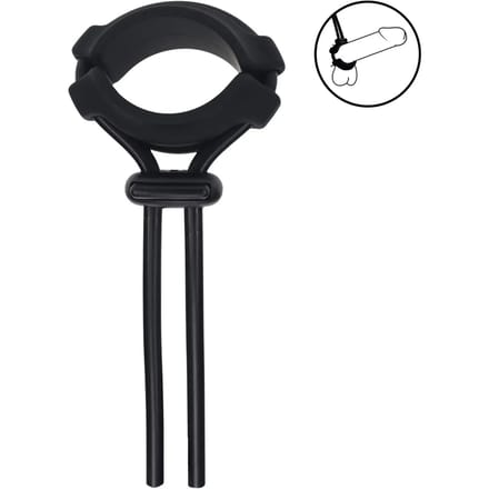 Levelz - Afneembare Brede Verstelbare Siliconen Lasso Cockring - 5mm