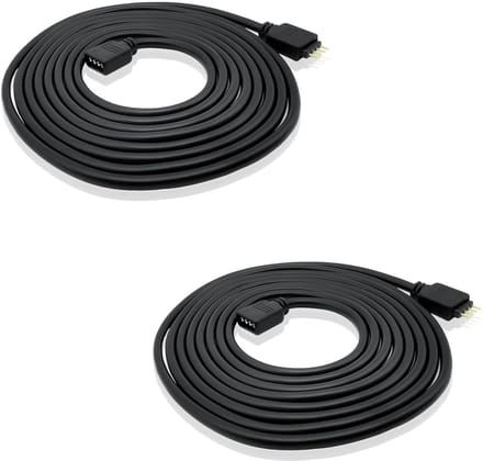 2-Pack 3m Verlengkabel voor 4-pins RGB LED Strips 5050/3528 - Zonder Lassen