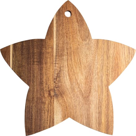 Gusta - Serveerplank ster - SUNDAY - 37x37 cm - Acacia wood - Bruin