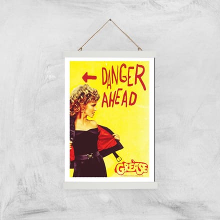 Grease Danger Road Giclee Art Print - A3 - White Hanger